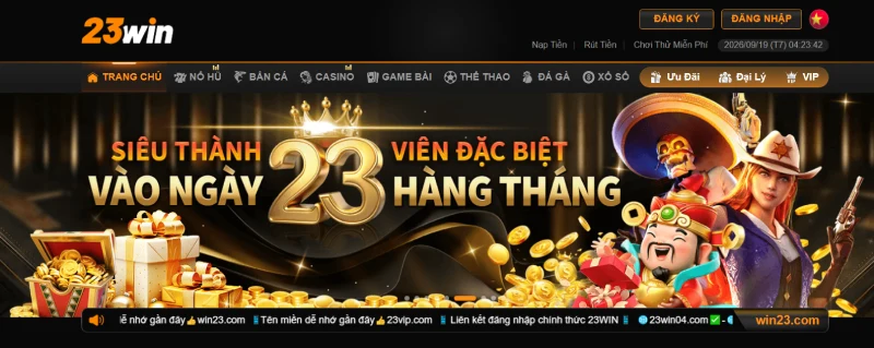 23WIN cung cấp nhiều nhóm sản phẩm và chương trình dành cho thành viên.